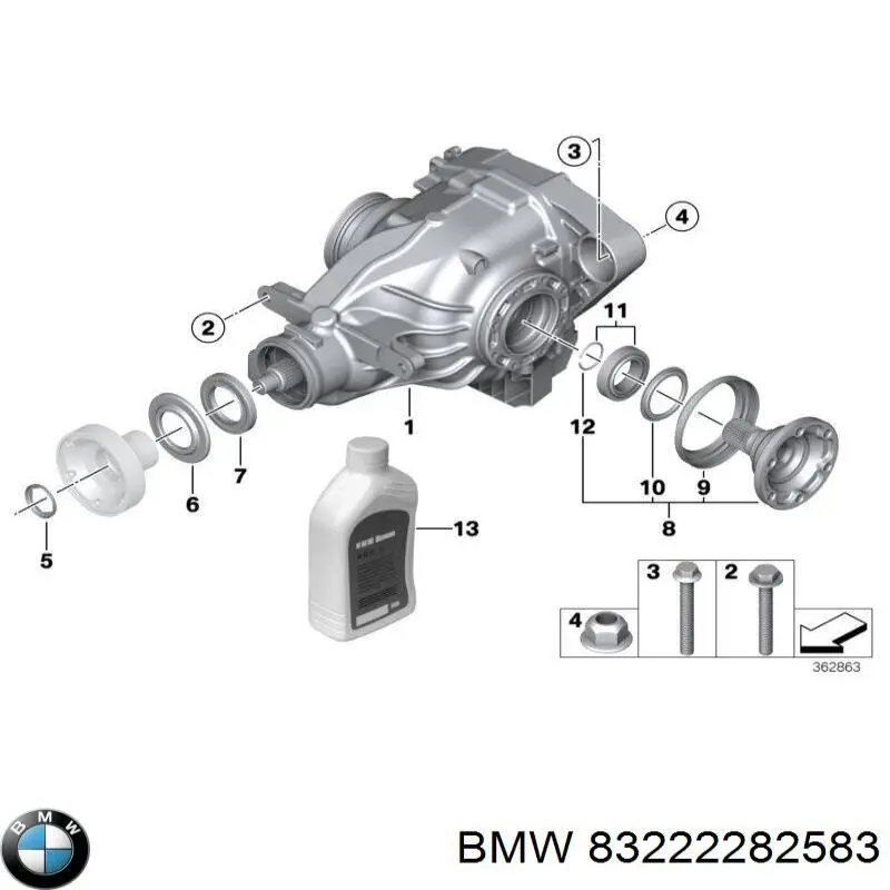Compre 83222282583 BMW Óleo de transmissão