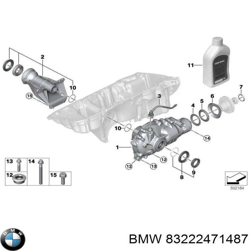 83222471487 BMW Óleo de transmissão