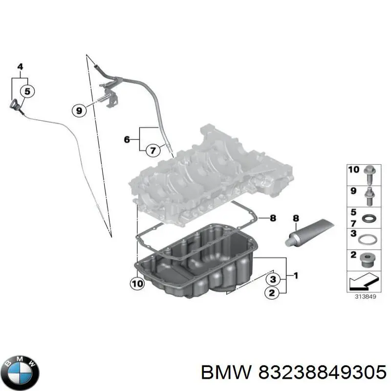 Lubrificante para os rolamentos e juntas homocinéticas BMW 83238849305