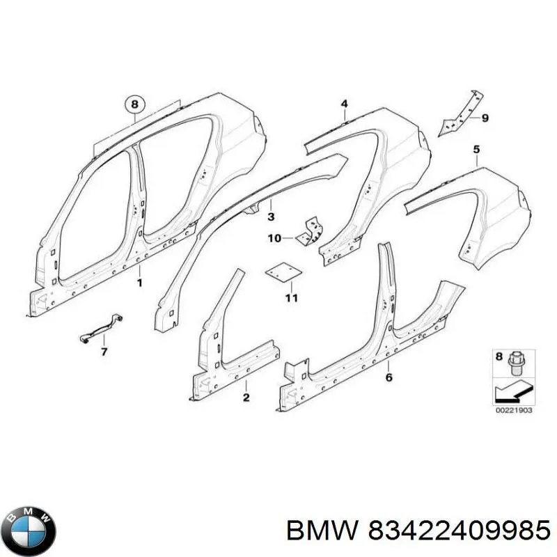 Compre 83422409985 BMW Selante de silicone