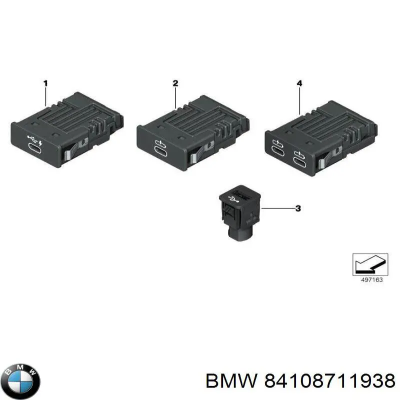 Concentrador USB BMW 84108711938 preço, a partir de 82,49 USD