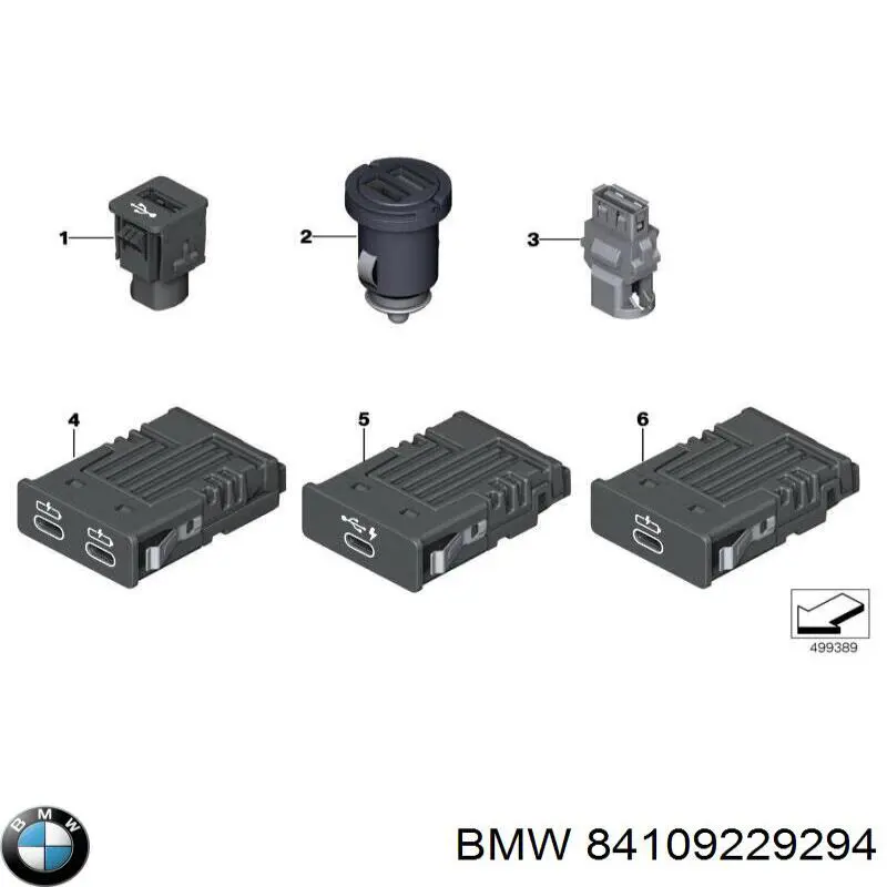 Concentrador USB BMW 84109229294 preço, a partir de 42,70 USD