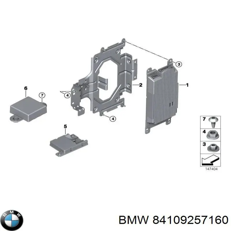 84109257160 BMW Unidade de controlo multimídia