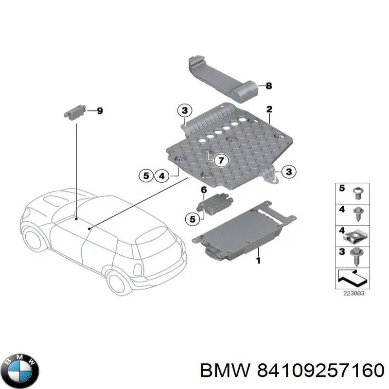Unidade de controlo multimídia BMW 84109257160 preço, a partir de 263,90 USD
