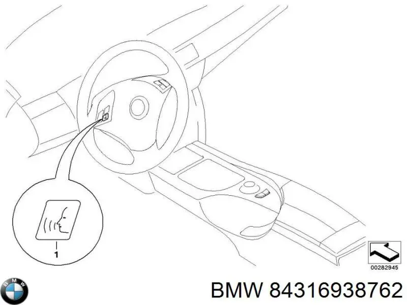 84316938762 BMW Microfone