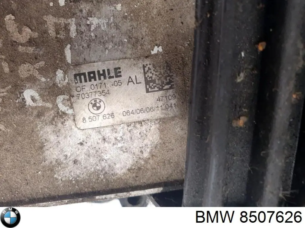 Compre 8507626 BMW Radiador de óleo (frigorífico), debaixo de filtro