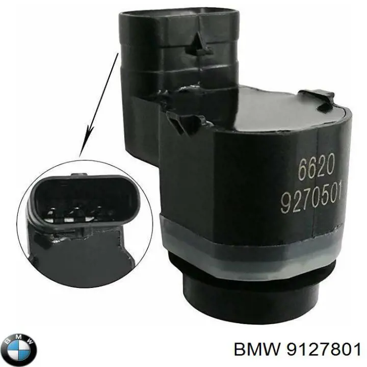 9127801 BMW Sensor dianteiro de sinalização de estacionamento (sensor de estacionamento)