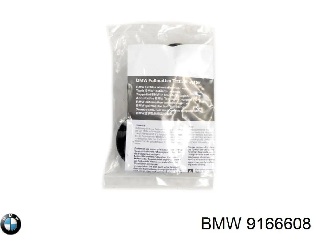 Kit de fixação de tapetes de salão 9166608 BMW
