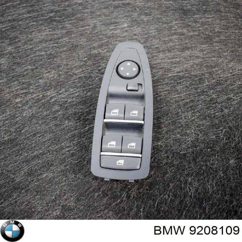 9208109 BMW Unidade de botões dianteira esquerda de controlo de elevador de vidro