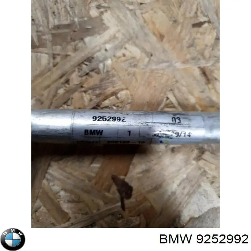 9252992 BMW Mangueira de aparelho de ar condicionado, desde o vaporizador até o compressor