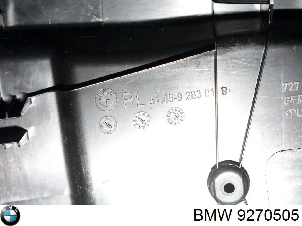 Lâmpada da luz de fundo na porta BMW 9270505