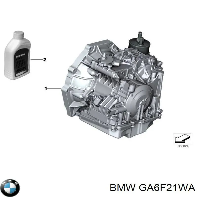 GA6F21WA BMW Caixa Automática de Mudança montada