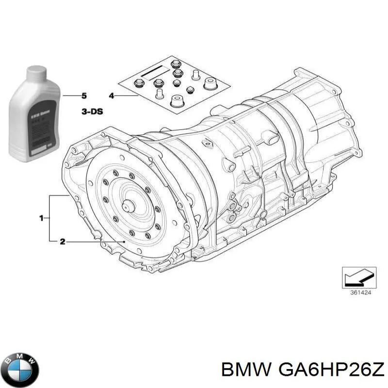 Caixa de Mudança montada (caixa mecânica de velocidades) BMW GA6HP26Z preço, a partir de 1450,59 USD