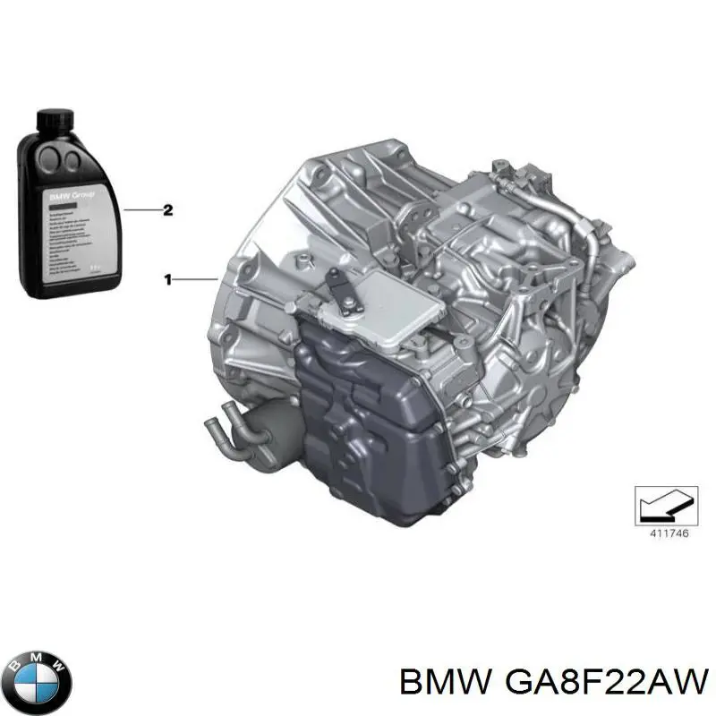 GA8F22AW BMW Caixa Automática de Mudança montada