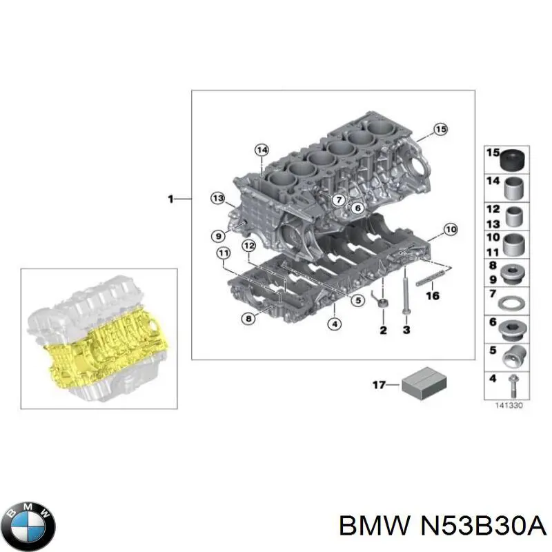 Motor montado BMW N53B30A preço, a partir de 4219,45 USD