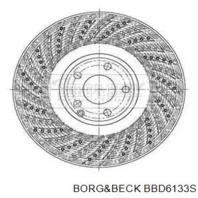 Disco do freio dianteiro Borg&beck BBD6133S preço, a partir de 118,03 USD