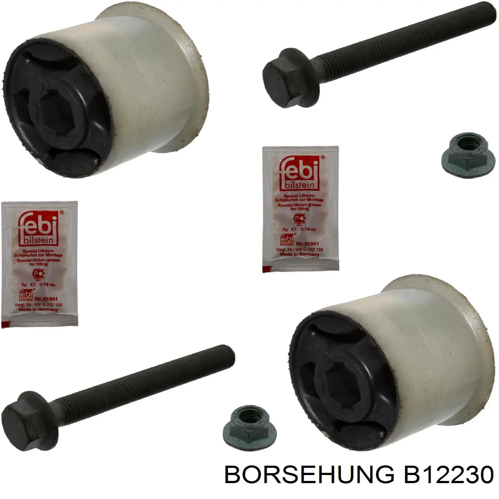 Bloco silencioso dianteiro do braço oscilante inferior Borsehung B12230 preço, a partir de 6,27 USD