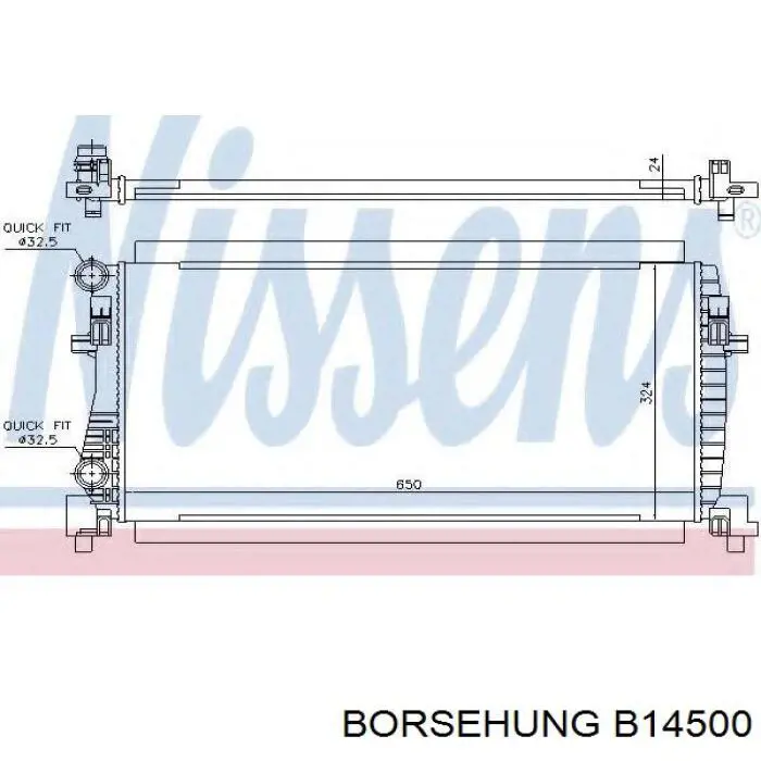 Radiador de esfriamento de motor Borsehung B14500 preço, a partir de 99,93 USD