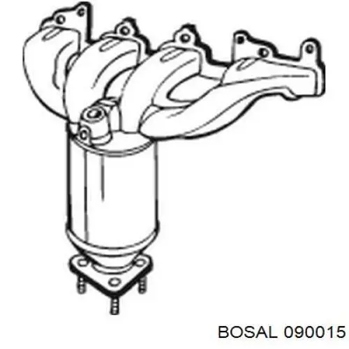 Silenciador, parte dianteira Bosal 090015 preço, a partir de 278,41 USD
