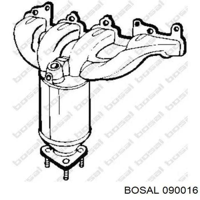 Compre 090704 Bosal Convertidor - catalisador