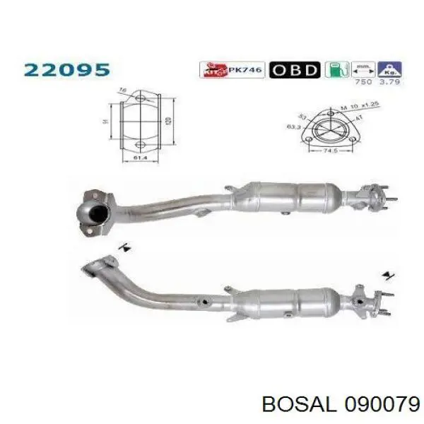 Compre 276089 Maxgear Convertidor - catalisador