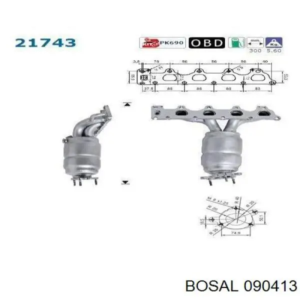 Compre 090413 Bosal Silenciador, parte dianteira