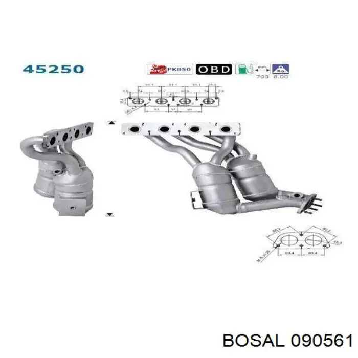 Compre BM6048T Polcar Convertidor - catalisador