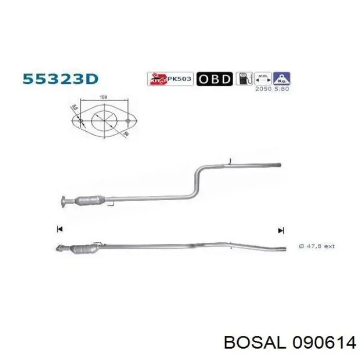 Compre 51750471 Fiat/Alfa/Lancia Convertidor - catalisador