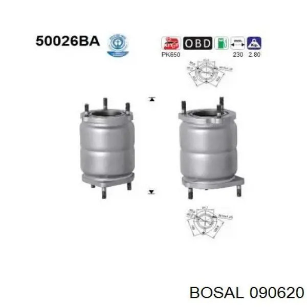 Compre BM92038H BM Catalysts Convertidor - catalisador