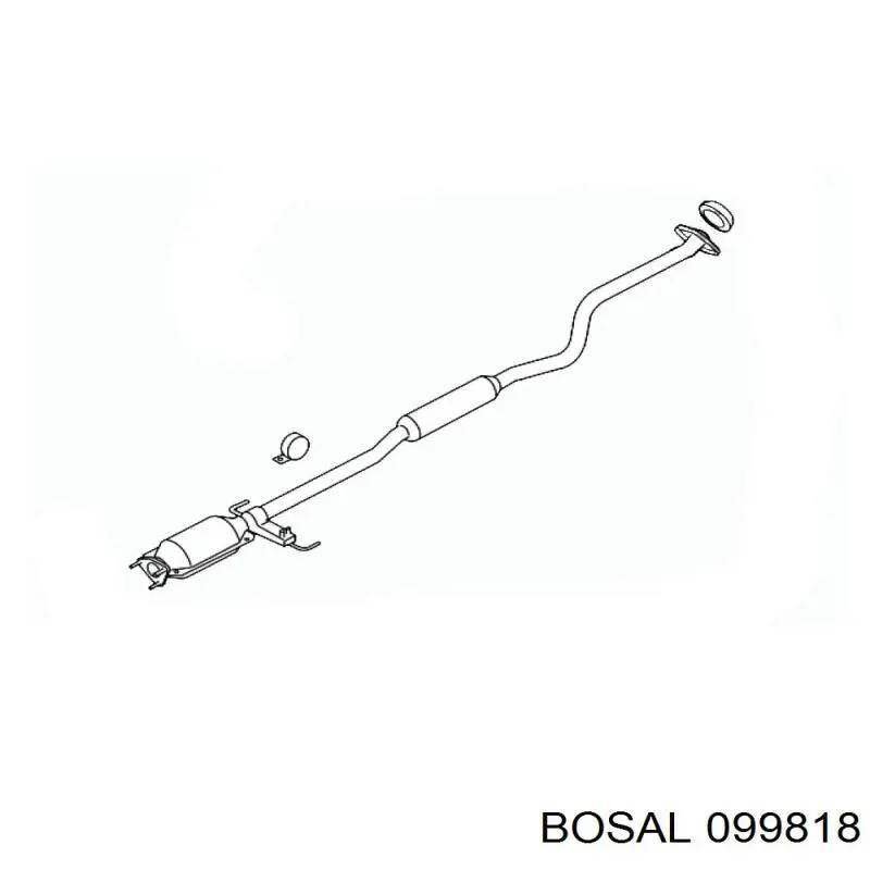 Compre 099818 Bosal Convertidor - catalisador