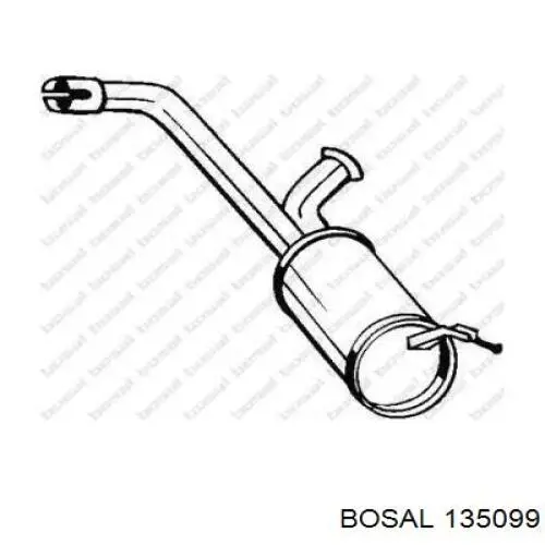 Silenciador, parte traseira Peugeot/Citroen 173055 preço, a partir de 105,77 USD