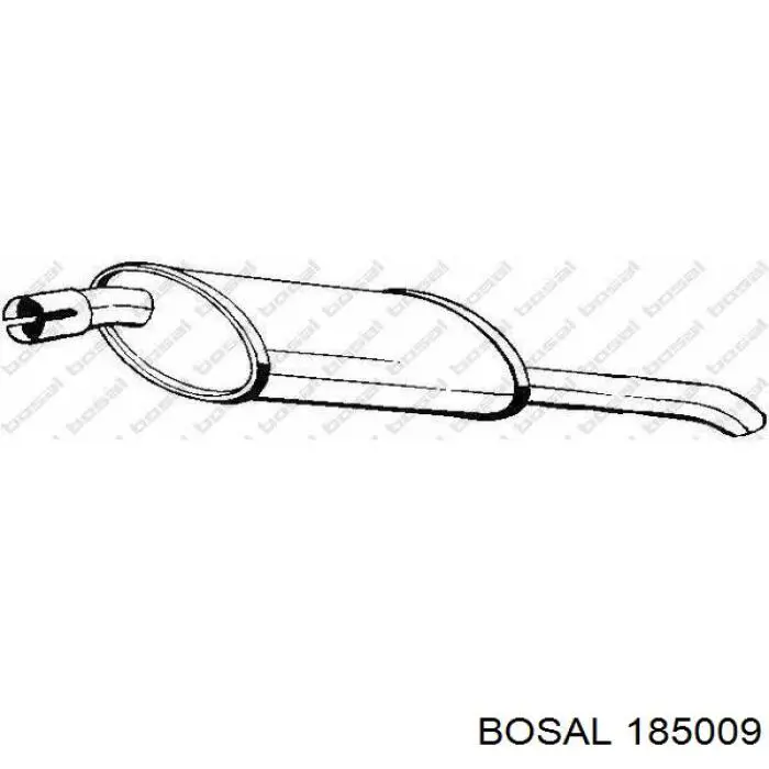 Silenciador, parte traseira Bosal 185009 preço, a partir de 69,35 USD