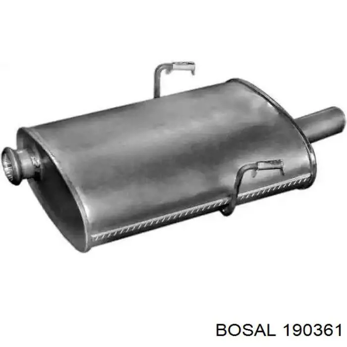 Compre 190361 Bosal Silenciador, parte traseira