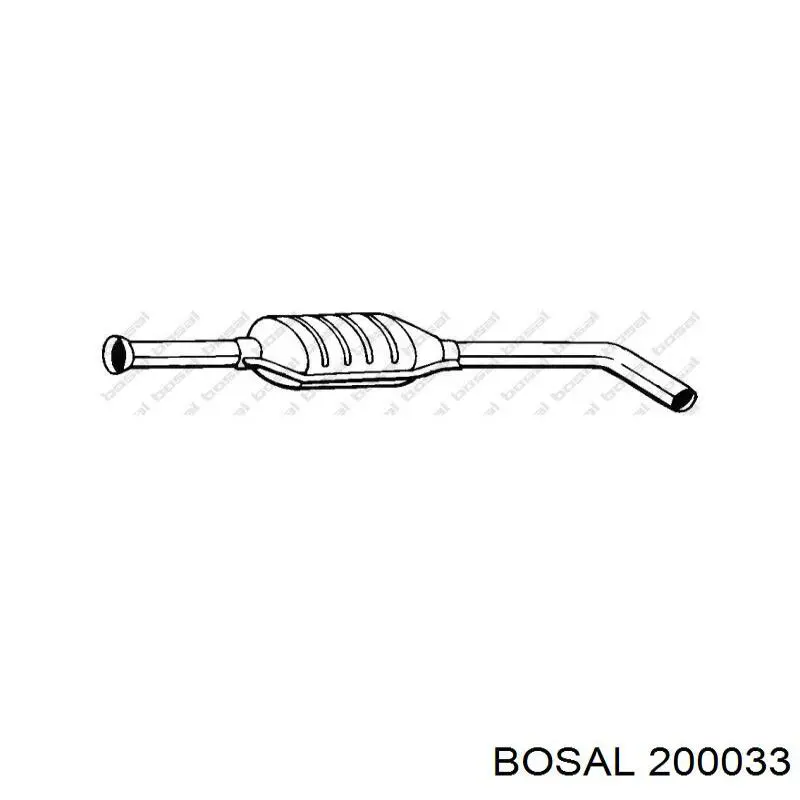 Compre 200033 Bosal Silenciador, parte traseira