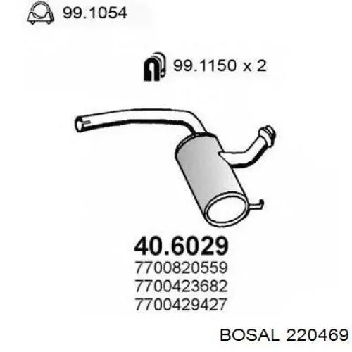 Silenciador, parte traseira VAG 1K5253609D preço, a partir de 165,88 USD