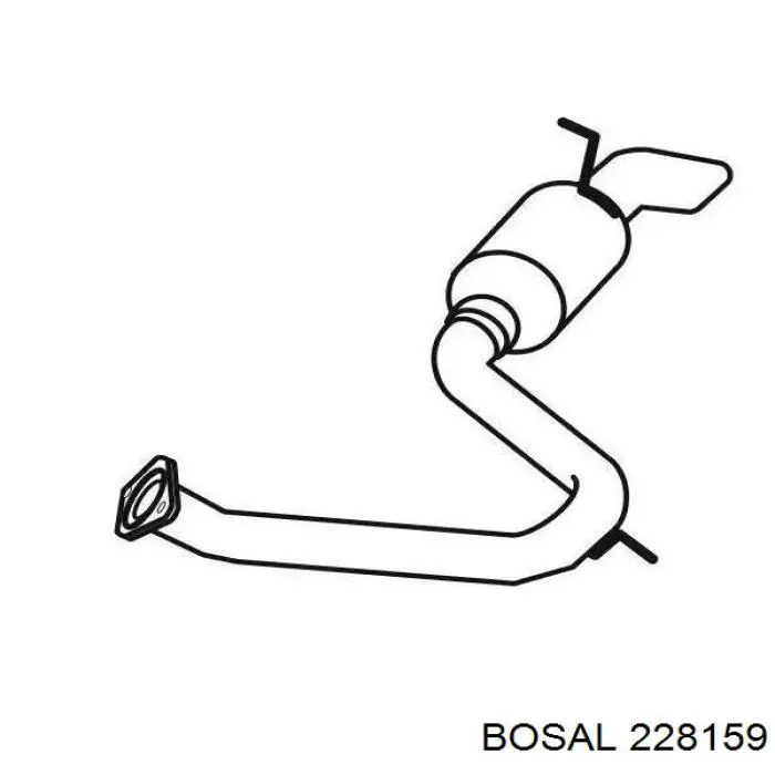 Silenciador, parte traseira Bosal 228159 preço, a partir de 132,24 USD
