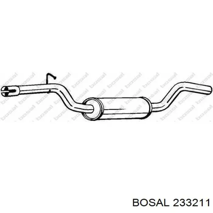 Compre 3C0253409 VAG Silenciador, parte central