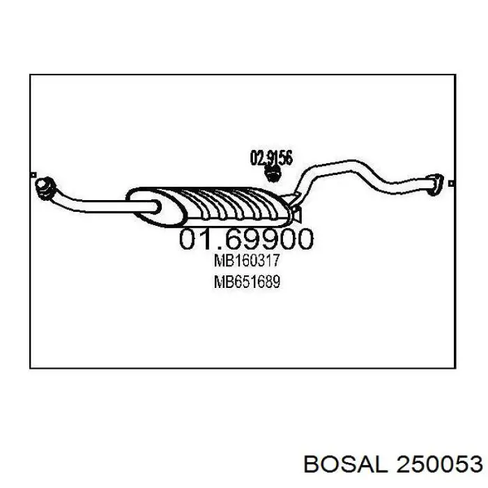 Compre 250053 Bosal 
