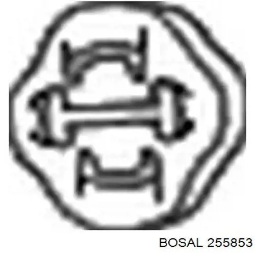 Coxim de fixação do silenciador Bosal 255853 preço, a partir de 1,55 USD