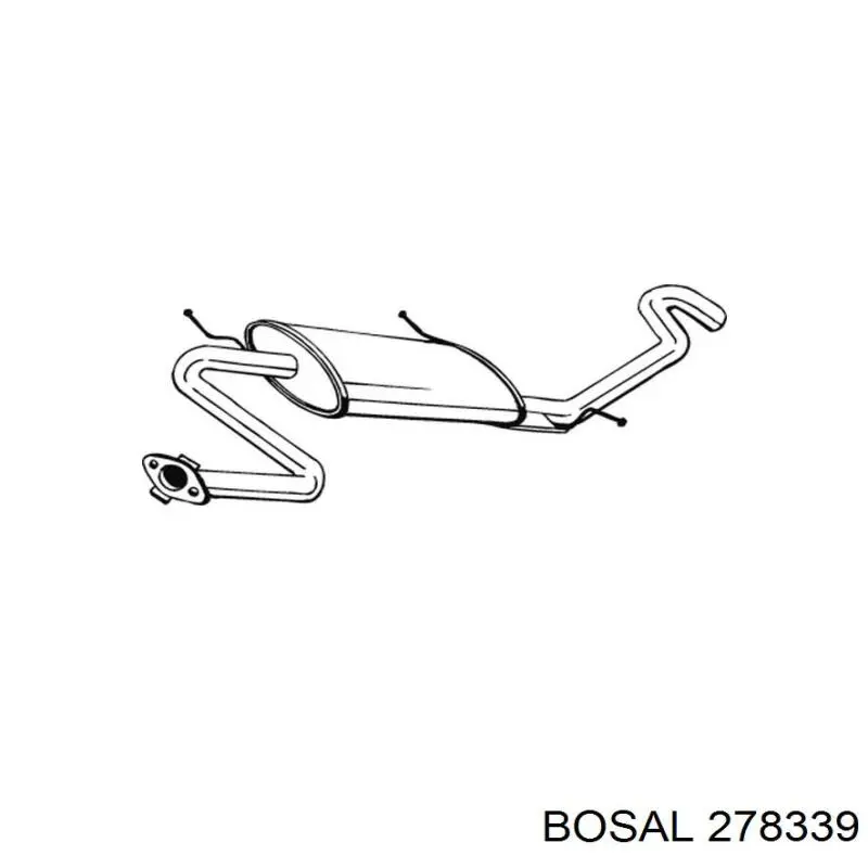 Compre 278339 Bosal Silenciador, parte traseira