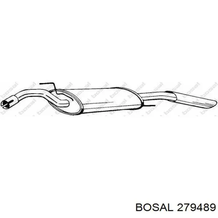 Silenciador, parte traseira Bosal 279489 preço, a partir de 93,91 USD