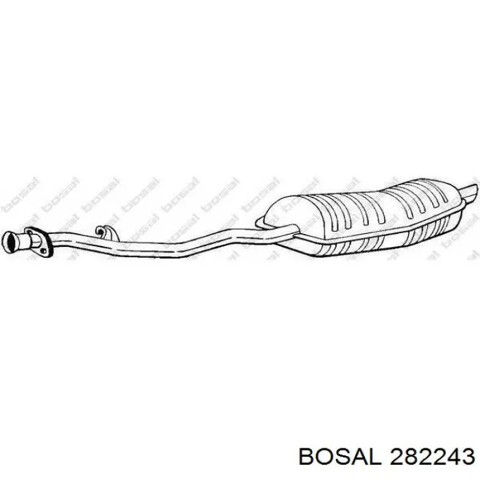 Compre 282243 Bosal Silenciador, parte traseira