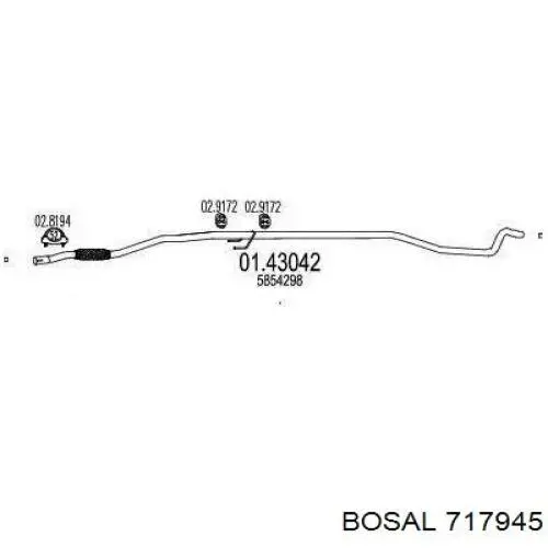 Compre 17528 Polmostrow Silenciador, parte central