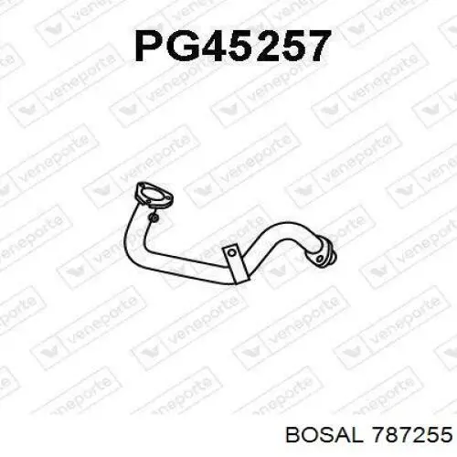 Compre 787255 Bosal Tubo de admissão dianteiro (calças) do silenciador