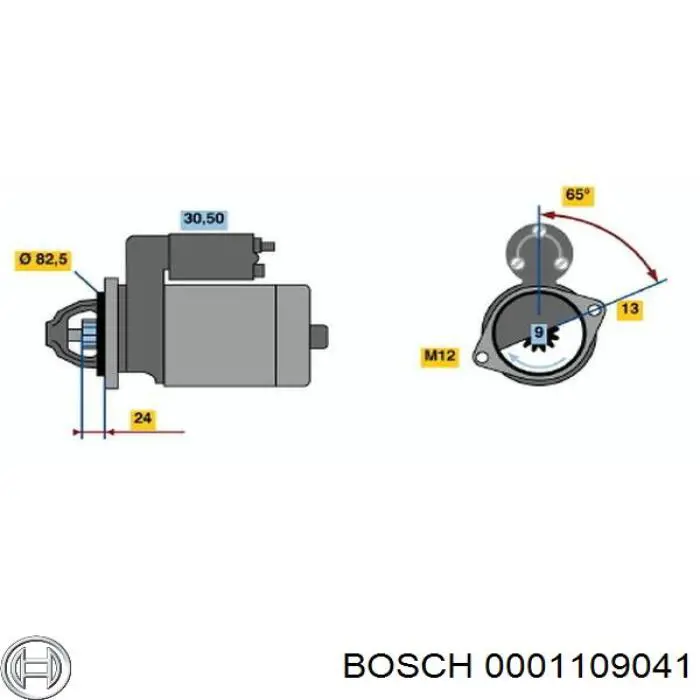 0001109041 Bosch Motor de arranco