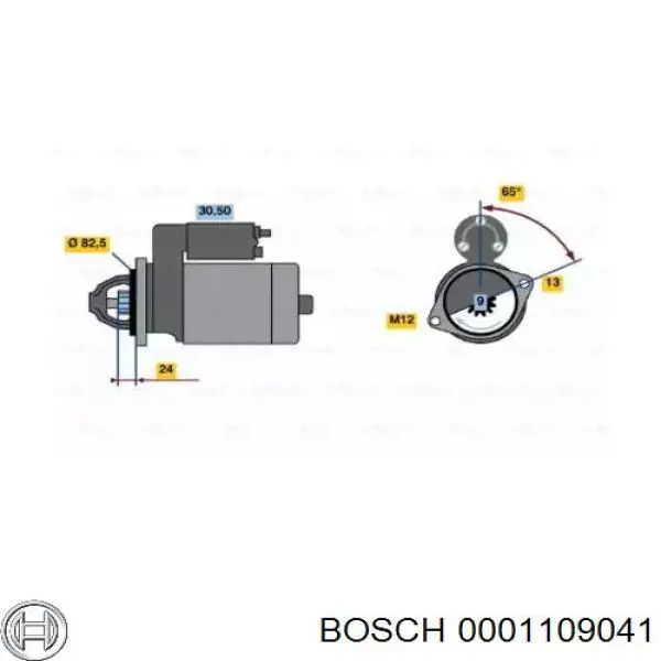 Motor de arranco Bosch 0001109041 preço, a partir de 76,12 USD