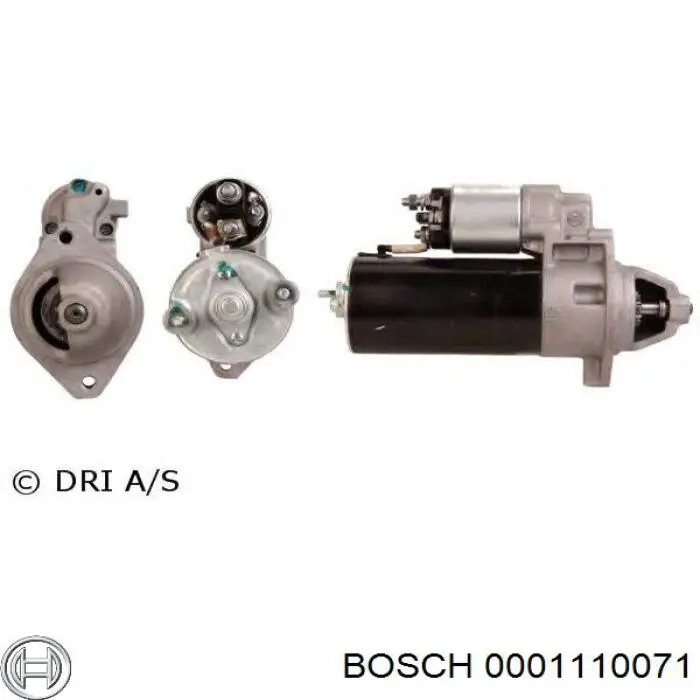 Motor de arranco Bosch 0001110071 preço, a partir de 146,39 USD