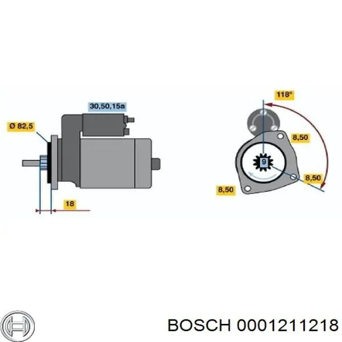 Compre 0001211218 Bosch Motor de arranco