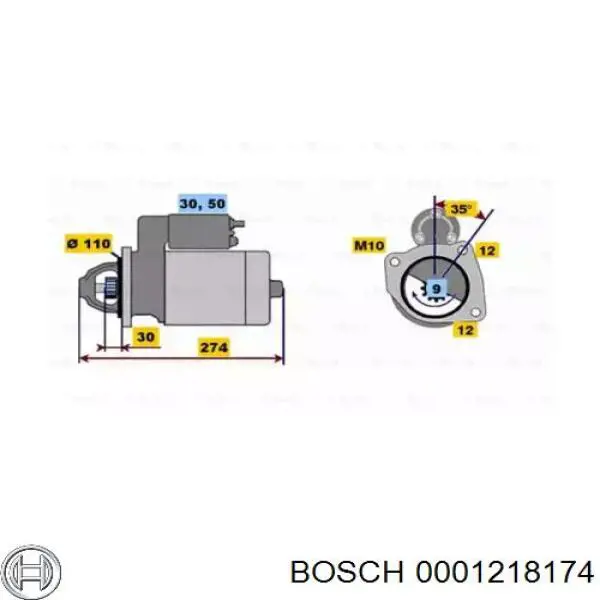 Compre 0001218174 Bosch Motor de arranco