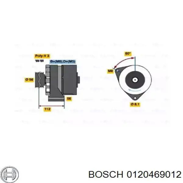 Gerador 0120469012 Bosch